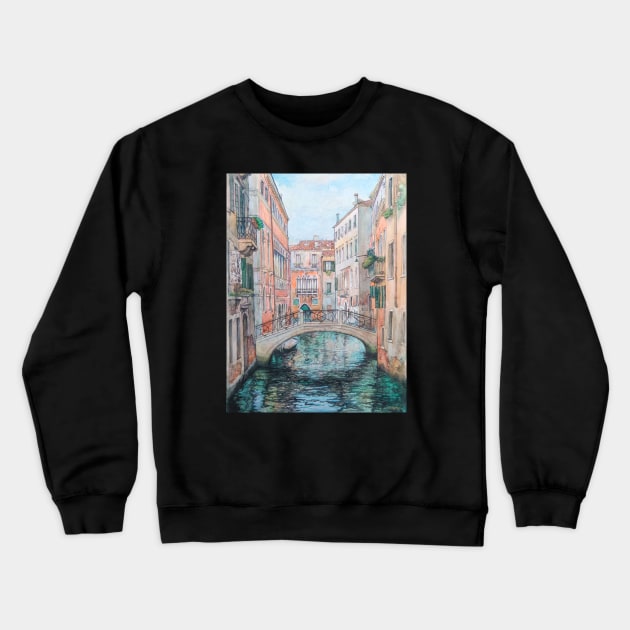 Venice channel Crewneck Sweatshirt by SlieptsovaArt